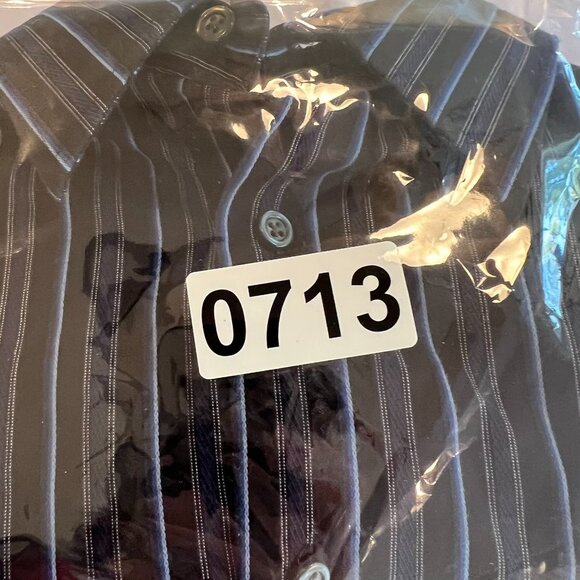 Lacoste Button Shirt Mens 5 Large Croc Logo Pocket Striped Classic Preppy - Picture 9 of 9